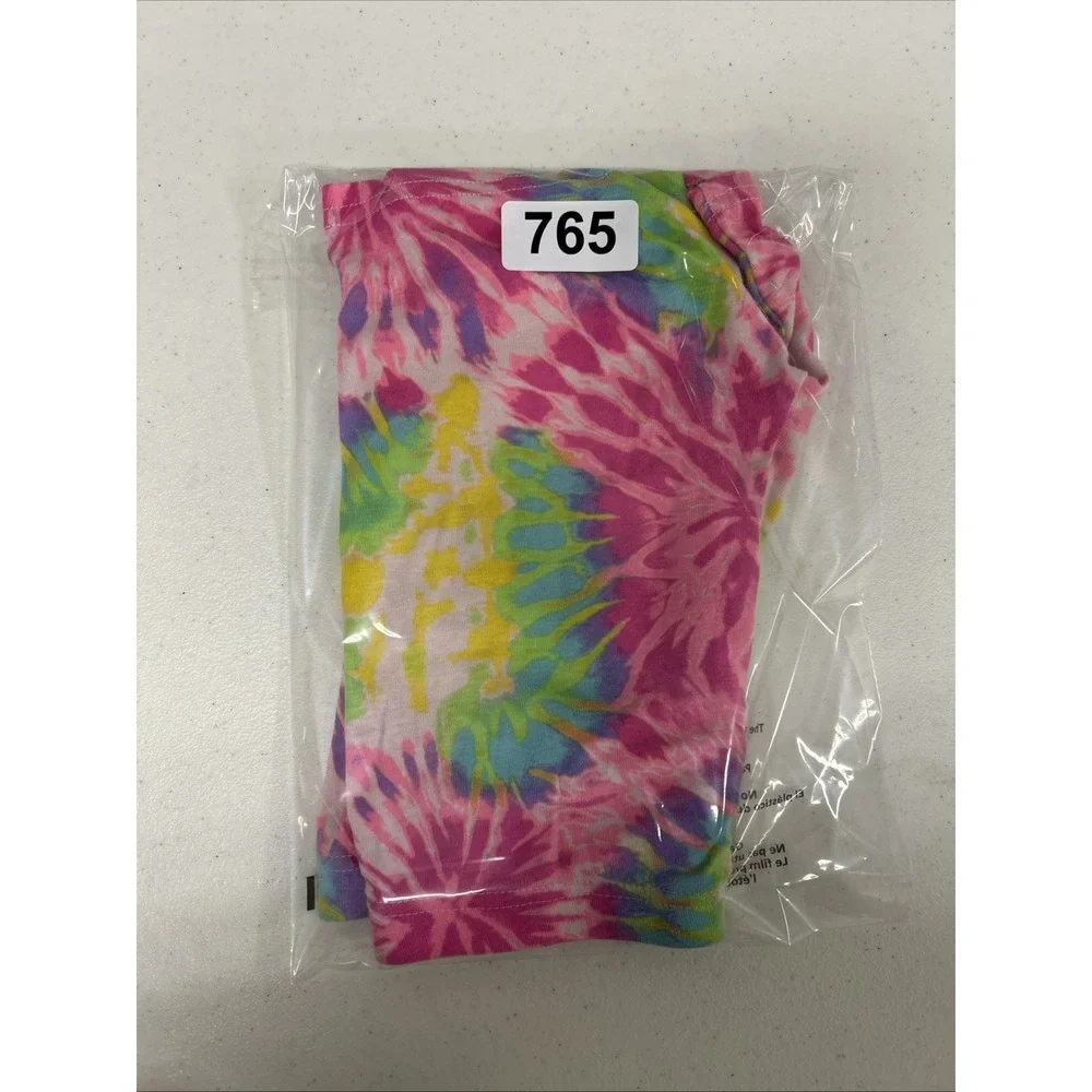Children's Place Size Medium 7/8‎ Girls Shorts Tie Dye Rainbow waste band